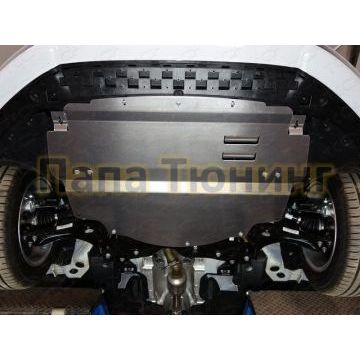 Защита картера и КПП (алюминий) 4мм ТСС для Audi A1 (8X) 2010-2016 Защита картера и КПП (алюминий) 4мм ТСС для Audi A1 (8X) 2010-2016