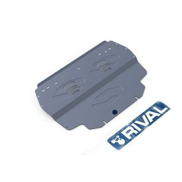 Защита картера + КПП алюминий 4 мм RIVAL для Audi A3, V - все 2003-2012/Volkswagen Golf, V - все 2009-2013