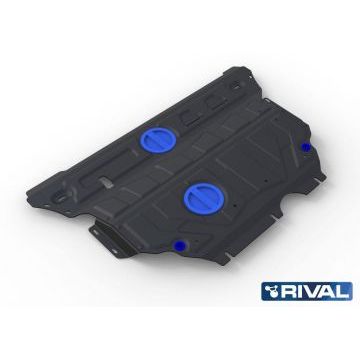 Защита картера + КПП Rival сталь 2 мм для Skoda Superb, V - 1.4; 1.8; 2.0; привод - все 2015-