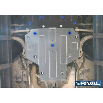 Защита КПП алюминий 4 мм RIVAL для Audi A4, V - 1.4; 2.0 (190л.с.); 2.0 (249л.с.); АКПП; привод - все 2015-2020/Audi A4, V - 2.0 (150л.с.; 190л.с.) 2019-/Audi A5, V - 2.0 (249л.с.) 2019-/Audi A5, V - 2.0 (249л.с.); АКПП; полный привод 2016-
