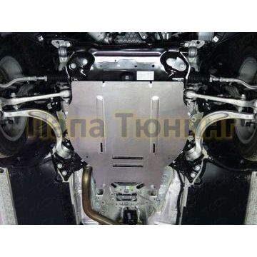 Защита КПП ТСС алюминий 4 мм для Audi A4 2015-