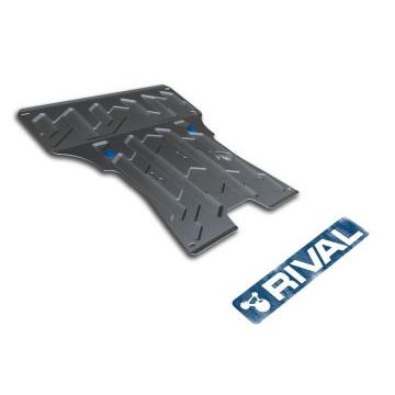 Защита картера + КПП алюминий 4 мм RIVAL для Audi A4, V - все 2008-2012/Audi A4, V - все 2012-2015/ Audi A5, V - все 2007-2011/Audi A5, V - все 2011-2016