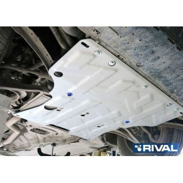 Защита картера + КПП алюминий 4 мм RIVAL для Audi A4, V - все 2008-2012/Audi A4, V - все 2012-2015/ Audi A5, V - все 2007-2011/Audi A5, V - все 2011-2016