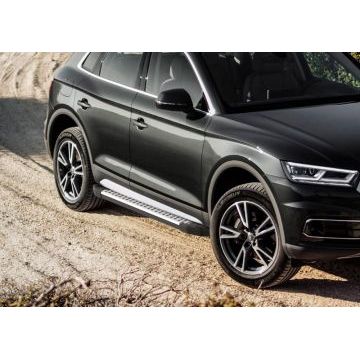 Пороги алюминиевые Rival BMW-Style для Audi Q5 2016-