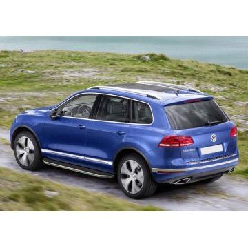 Пороги алюминиевые Rival Premium для Volkswagen Touareg/Audi Q7 2009-2017