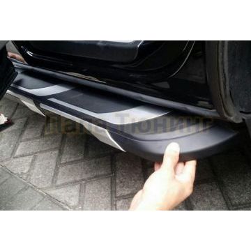 Пороги алюминиевые OEM Tuning для Audi Q7 2015-