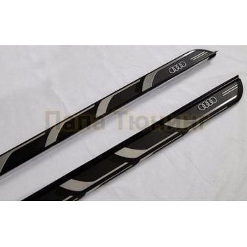 Пороги алюминиевые OEM Tuning для Audi Q7 2015-