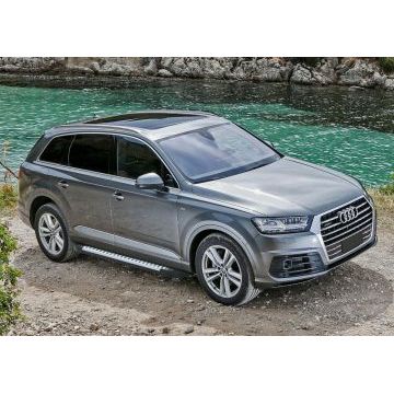 Пороги алюминиевые Rival BMW-Style для Audi Q7 2015-