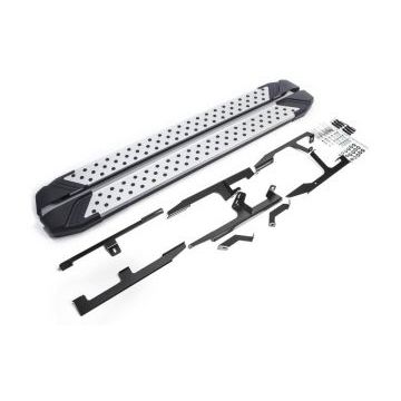 Пороги алюминиевые Rival BMW-Style для Audi Q7 2015-