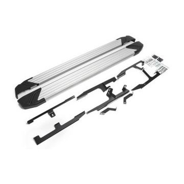 КОПИЯ Пороги алюминиевые Rival Silver New для Audi Q7 2015-