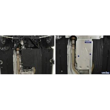 Защита КПП алюминий 4 мм RIVAL для BMW 3-series, 316i; 320i; задний привод 2012-2019/BMW 4-series Coupe, 420i; 420d; задний привод 2012-2020