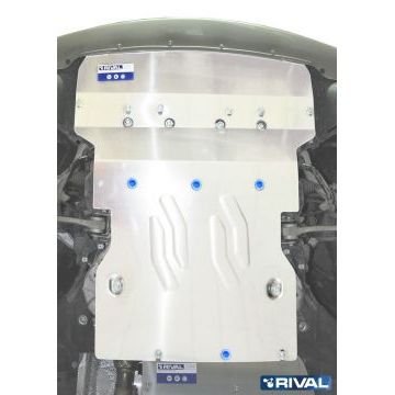 Защита картера алюминий 4 мм RIVAL для BMW 5 GT, 528i, 530d; полный привод 2009-2018/BMW 5-series, 528i, 530d; полный привод 2010-2016