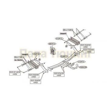 Фаркоп Brink шар A на универсал для Renault Clio 2013-2015