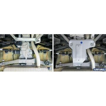 Защита редуктора алюминий 4 мм RIVAL для BMW X1, 20i; 20d; полный привод 2015-