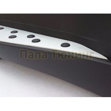 Пороги алюминиевые OEM Tuning для BMW X1 2009-2015