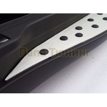 Пороги алюминиевые OEM Tuning для BMW X1 2009-2015