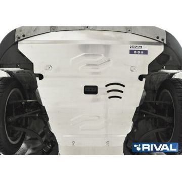 Защита картера алюминий 4 мм RIVAL для BMW X1, 20i; 20d; 25d; полный привод 2009-2015