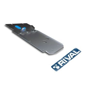 Защита КПП + РК алюминий 4 мм RIVAL для BMW X1, 20i; 20d; 25d; полный привод 2009-2015