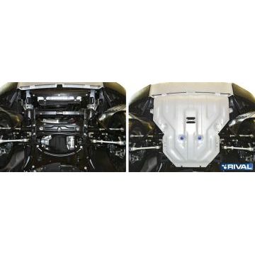 Защита картера алюминий 4 мм RIVAL для BMW X3, 20i; 20d; 28i; 30d 2010-2014/BMW X3, 20i; 20d; 28i; 30d 2014-2017/BMW X4, 28i; 30d 2014-2018