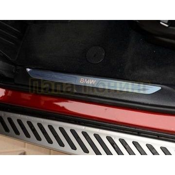 Пороги алюминиевые OEM Tuning для BMW X4 2014-2018