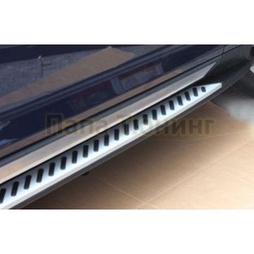 Пороги алюминиевые OEM Tuning для BMW X4 2014-2018