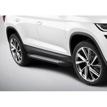 Пороги алюминиевые Rival BMW-Style для Skoda Kodiaq 2017-