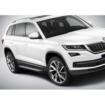 Пороги алюминиевые Rival BMW-Style для Skoda Kodiaq 2017-
