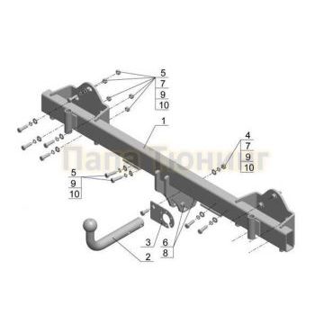 Фаркоп Avtos для BMW X5 2000-2006