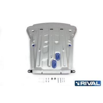 Защита картера алюминий 4 мм RIVAL для BMW X5, 35i; 30d; 25d; 40d; 50i 2013-2018/BMW X6, 30d; 35i; 50i 2014-2020