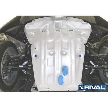 Защита картера алюминий 4 мм RIVAL для BMW X5, 35i; 30d; 25d; 40d; 50i 2013-2018/BMW X6, 30d; 35i; 50i 2014-2020