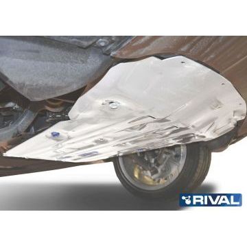Защита картера алюминий 4 мм RIVAL для BMW X5, 35i; 30d; 25d; 40d; 50i 2013-2018/BMW X6, 30d; 35i; 50i 2014-2020