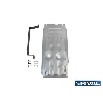 Защита КПП + РК алюминий 4 мм RIVAL для BMW X5, 35i; 30d; 25d; 40d; 50i 2010-2013/BMW X5, 35i; 30d; 25d; 40d; 50i 2013-2018/BMW X6, 30d; 35i; 50i 2008-2014/BMW X6, 30d; 35i; 50i 2014-2020