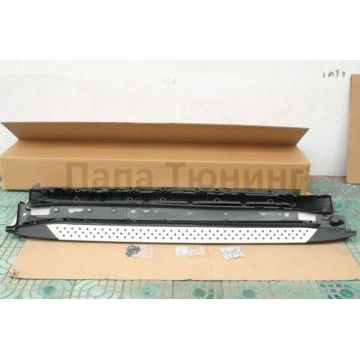 Пороги алюминиевые OEM Tuning для BMW X5 2006-2013