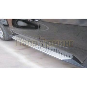 Пороги алюминиевые OEM Tuning для BMW X5 2006-2013