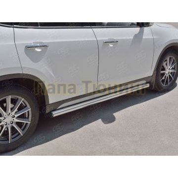 Пороги труба d57 вариант 2 РусСталь для Brilliance V5 2014-