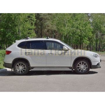 Пороги труба d57 вариант 2 РусСталь для Brilliance V5 2014-