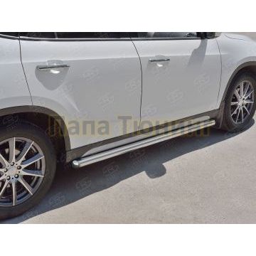 Пороги труба d57 вариант 3 РусСталь для Brilliance V5 2014-