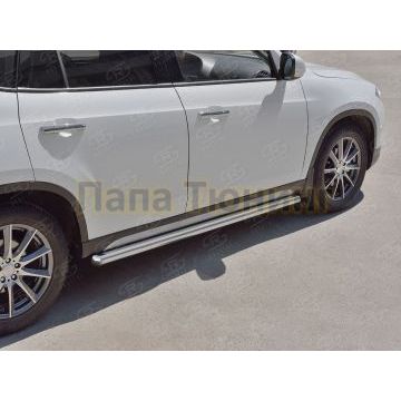 Пороги труба d57 вариант 3 РусСталь для Brilliance V5 2014-