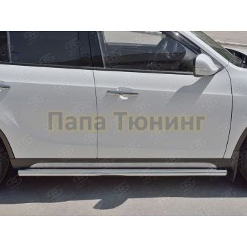Пороги труба d57 вариант 3 РусСталь для Brilliance V5 2014-