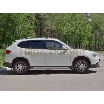 Пороги труба d57 вариант 3 РусСталь для Brilliance V5 2014-
