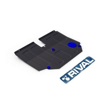 Защита картера + КПП Rival сталь 2 мм для Toyota Corolla Runx, V - 1.5; 1.8; передний привод 2002-2006