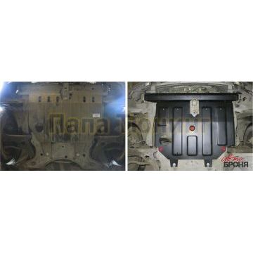 Защита картера + КПП АвтоБРОНЯ сталь 2 мм Toyota Corolla/Corolla Fielder/Corolla Runx, V - 1.4; 1.6:1.5; 1.8; 2002-2006