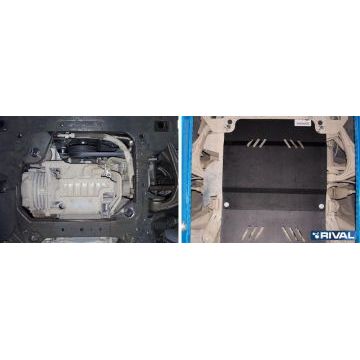 Защита картера Rival сталь 2 мм для Cadillac CTS, V - 2.8; 3.6 2008-2013