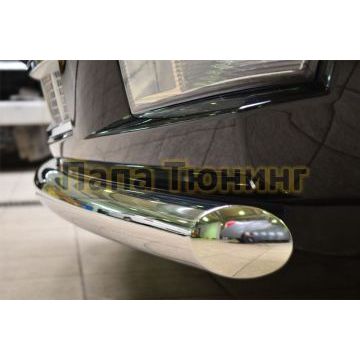 Защита переднего бампера d76 дуга РусСталь для Cadillac Escalade 2006-2015