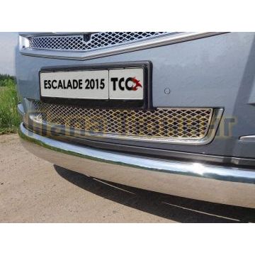 Решетка радиатора нижняя лист ТСС для Cadillac Escalade 2015-