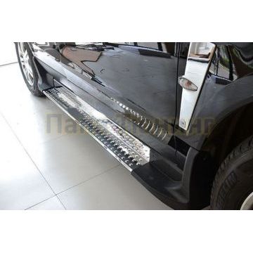 Пороги алюминиевые OEM Tuning для Cadillac SRX 2010-2016