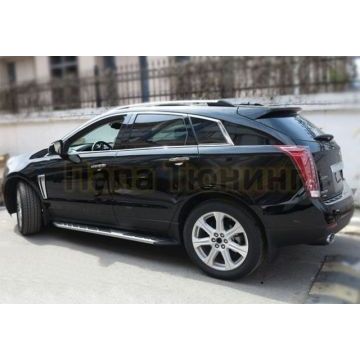 Пороги алюминиевые вариант 2 OEM Tuning для Cadillac SRX 2010-2016