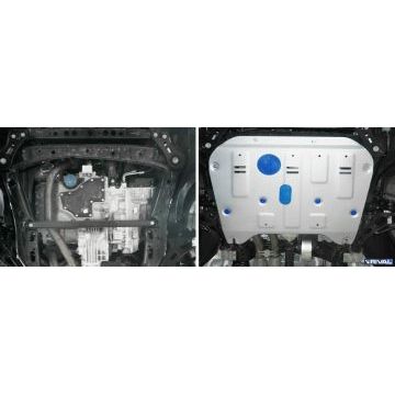 Защита картера + КПП алюминий 4 мм Rival для Chevrolet Traverse, V - 3.6; полный привод 2017-/Cadillac XT5, V - 3.6 2016-