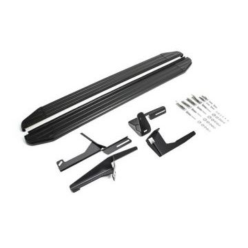 Пороги алюминиевые Rival Black-Premium для Changan CS35 2013-