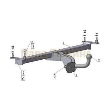 Фаркоп Avtos для Chery Amulet 2003-2013